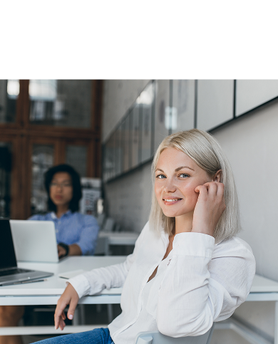 Professional translator reviewing certified documents